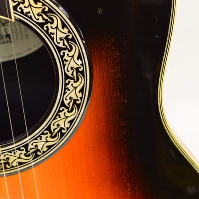 1993 Ovation 1767 Legend Acoustic Electric Guitar, Sunburst w/ Case image 6
