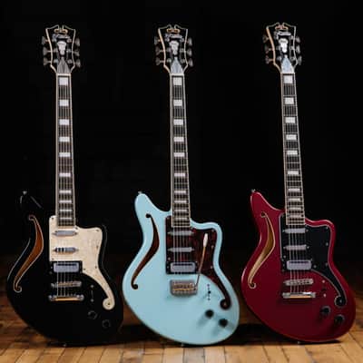 D'Angelico DAPBEDSHOXBCS PREMIER BEDFORD SH Offset Semi-Hollow Body 6-String Electric Guitar w/Gig Bag image 8