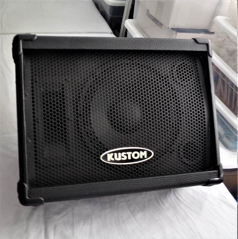 KUSTOM KPC10M/ FLOOR MONITOR- (BLACK) BLACK image 1