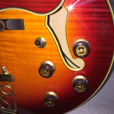 Ibanez AF155-AWB Artstar Standard 2012 Aged Whiskey Burst with OHSC image 15