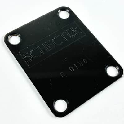 Schecter Neck Plate – Serial #B0186 1981–1983 - Black image 1