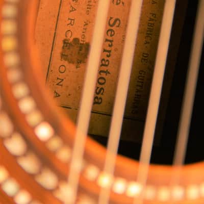 Jose Serratosa historical Spanish guitar ~1890 - what a beautiful and rare instrument! + Video! image 5