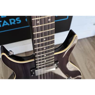 Washburn Wing Series Hawk 12 H12TB-U 12-String Electric Guitar – Trans Black – New image 21