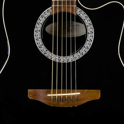 Used Ovation USA 1861 Balladeer Acoustic Electric Guitar, Hardcase, US Made image 3