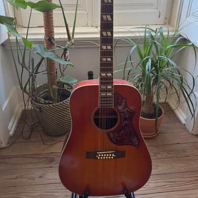 Epiphone Hummingbird 12-String 2021 - Present - Cherry Sunburst image 1