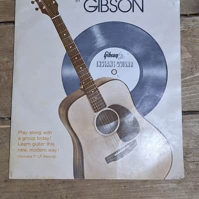 1972 Instant Guitar by Gibson With Original 7" LP Record image 1