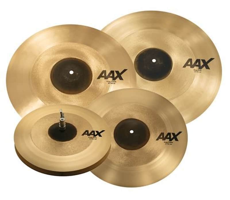 Sabian 25005XFC AAX Freq Performance Set-14" Freq Hats, 16" Freq Crash, 21" Freq Ride FREE 18" Freq Crash MADE In CANADA image 1