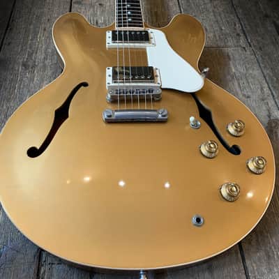 2013 Limited Edition Gibson ES-335 Dot in Gold finish with hard shell case image 10