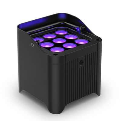 Chauvet DJ Freedom Par H9 IP X4 Battery-Powered IP54 RGBAW+UV LED PAR Kit with Bag Remote and Multi-Charger 4-Pack image 5