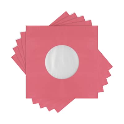(100) Super Heavyweight Plastic Polylined Red Paper Inner Sleeves for 7 inch 45rpm Records - Archival Quality, Acid-Free, Static-Free - Premium Protection - #07IARE image 12