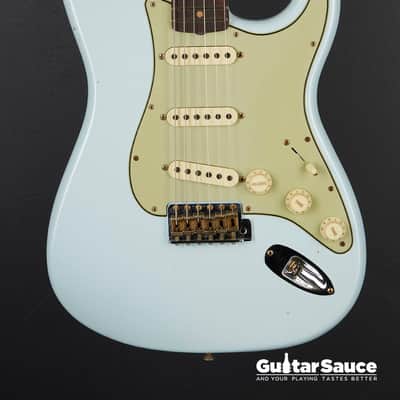Fender Custom Shop 64 L-Series Stratocaster Journeyman Relic Faded Namm Limited Edition Custom Built 2024 - Sonic Blue (Cod.1884NG) image 2