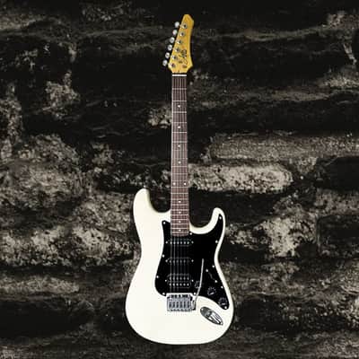Aslin Dane AST-4 Strat style - Glossy Vintage White image 1