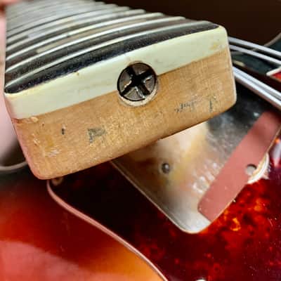 Fender Jazz Bass c 1968 Sunburst original vintage USA image 18