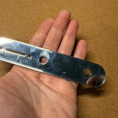 Allparts Control Plate Fender Telecaster Tele Chrome- Aged Relic'd image 4