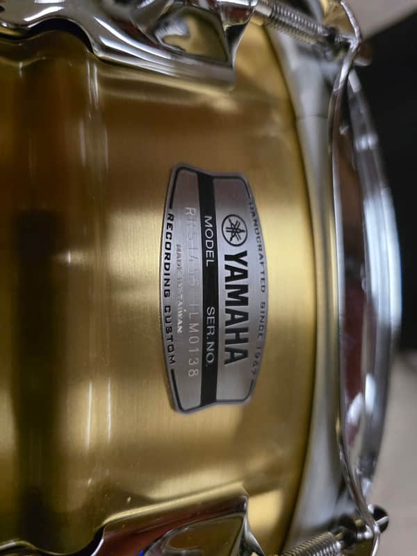 Yamaha Recording custom 14x5 brass snare image 1