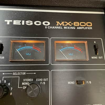 Ultra Rare] Teisco MX-800 Vintage Analog 8-Channel Mixer | Reverb