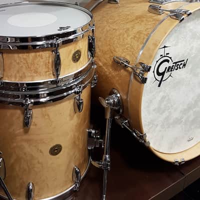 Batterie Gretsch USA Custom 130th Anniversary - 5 fûts Fusion 20'' - Satin Birdeyes Maple image 1