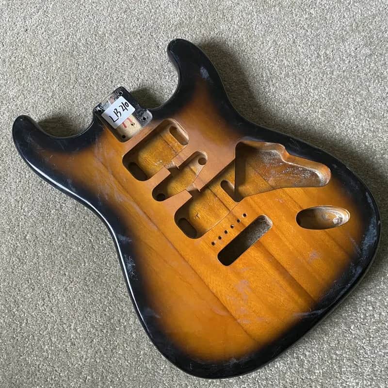 Tobacco Burst Basswood Solid Stratocaster Style Guitar Body image 1