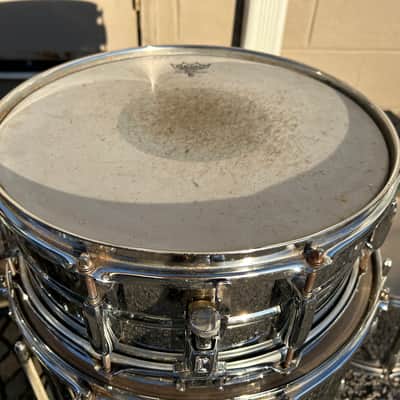Pearl Export Series 5-Piece Drum Kit & Pearl ISS Pair - Cool Chrome Wrap Finish image 7