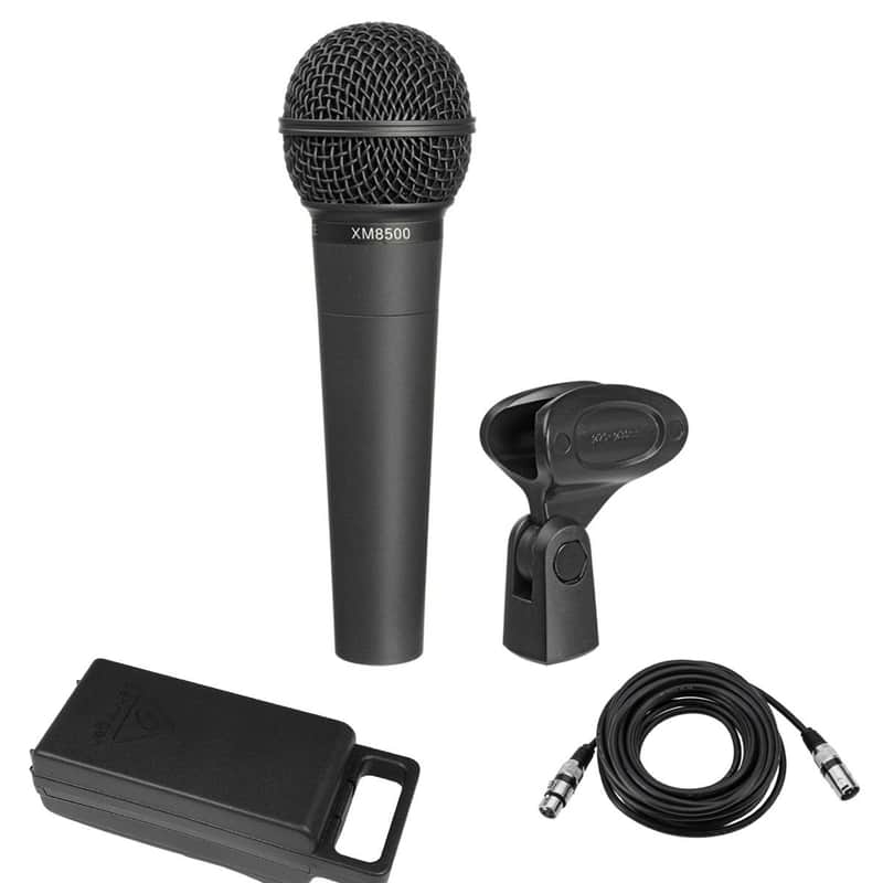 Behringer Behringer ULTRAVOICE XM8500 Dynamic Cardioid Vocal Microphone, Bundle with 25' XLR M to F Professional Microphone Cable image 1