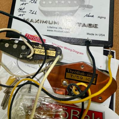 ThroBak Pikckups T59 MXV Telecaster Pickup Set Unaged image 3