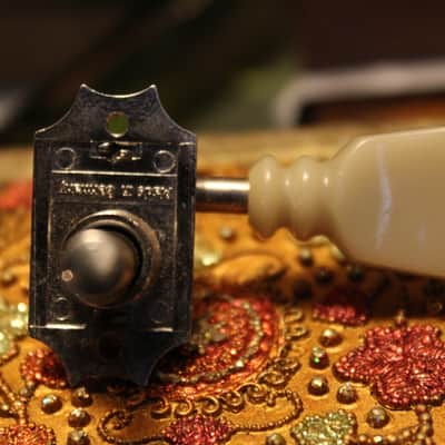 Schaller Double Ring Double Line Guitar Treble Side Tuner 80s Vintage. 2 image 2