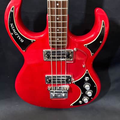 Baldwin Burns Baby Bison Bass Guitar - All Original - Clean Poly Finish - Rare Palm Mute Included - Original OHSC included - 1966 image 15