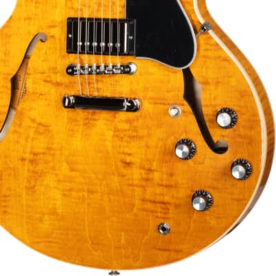 Gibson ES-335 Figured Sem-Hollow Electric Guitar - Honey Amber image 6