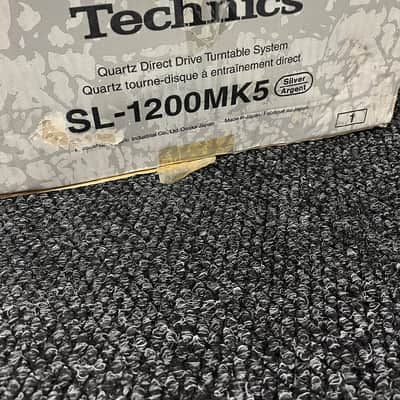Technics SL-1200MK5 Silver Pair - Original Dust Covers, Headshells, Audio-Technica Cartridges image 11