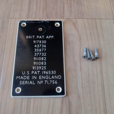 Vintage 1960's Baldwin Hollowbody Electric Guitar Neck Screw Cover Plate w/ Mounting Screws! image 1