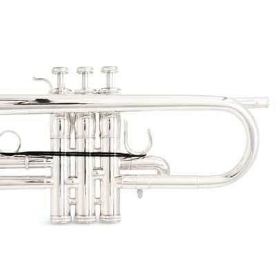 S.E. Shires Q15S Professional Eb/D Trumpet in Silver Plate SN Q8431 image 14