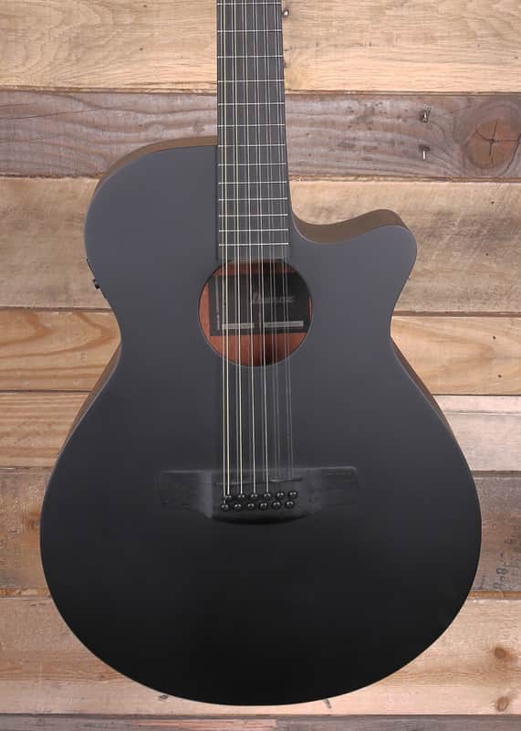 Ibanez AEG1221 12-String Acoustic/Electric Guitar Black Out image 1