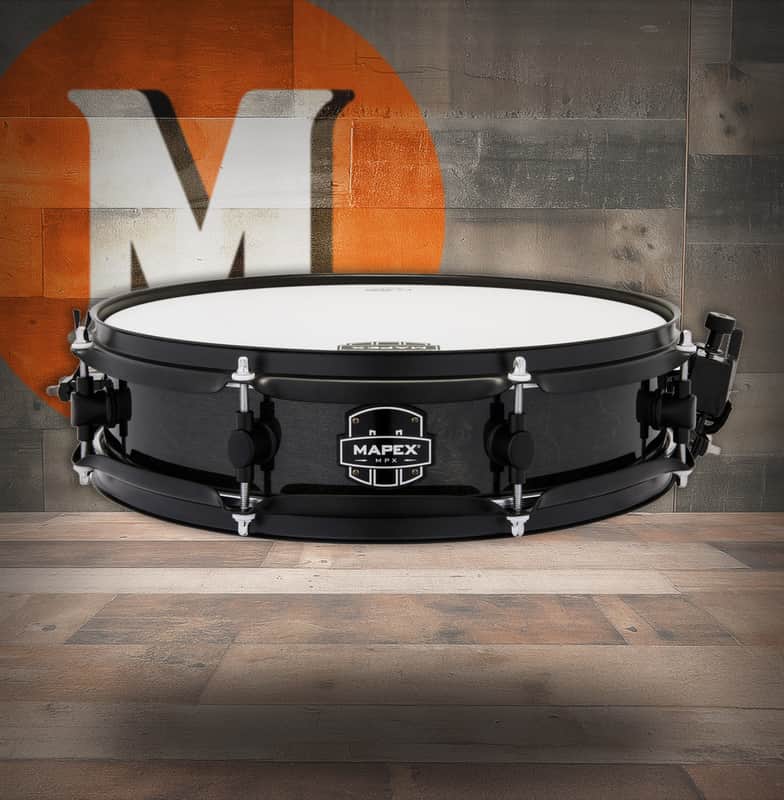 Mapex Mpx 14  In. x3.5 In. Maple/Poplar Hybrid Shell Piccolo Snare Drum  Trans Midnight Black (MPNMP4350BMB) image 1
