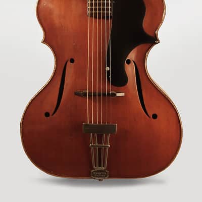 Wilkanowski Arch Top Acoustic Guitar c.1938 image 3