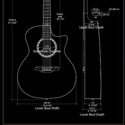 Bromo BAN 2CE Solid Top Grand Auditorium Cutaway Guitar image 7