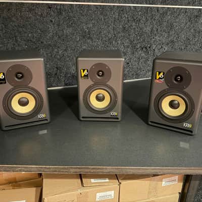 KRK V6 V Series 2-Way 6.5" Active Studio Monitors (LCR Set of Three) 2000 - 2005 - Black image 1