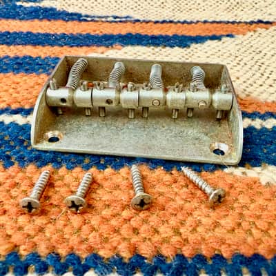 1970's Gibson Grabber G-3 Bass Guitar Bridge Complete ~1978 image 4