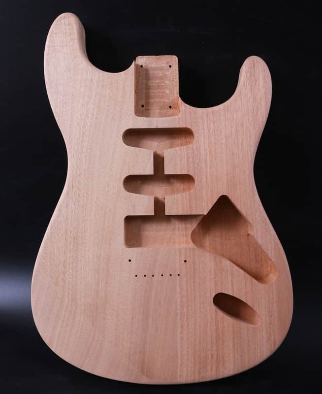 Guitar Body Mahogany Wood SSH Pickup Hard Tail Bolt on Heel ST Style image 1