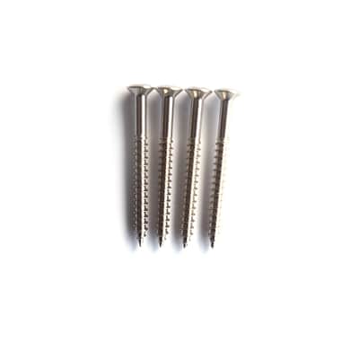 Guitar Neck Plate Screws - Chrome x4 image 3