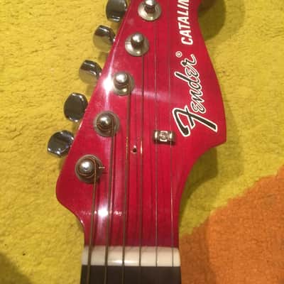 Fender Japan YC-25H Catalina Hanako early 1980s red acoustic Terada 1982-85 MIJ Made in Japan image 6