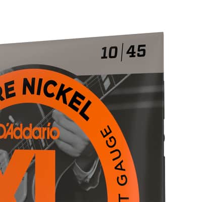 D'Addario EPN110 Pure Nickel Electric Guitar Strings, Regular Light, 10-45 image 4