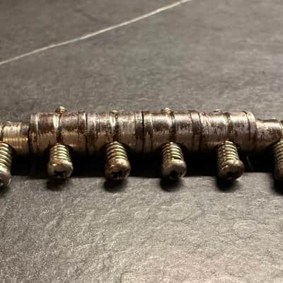 Fender Vintage Saddles offset Mustang, Jaguar, jazzmaster 1973 - Nickel image 4