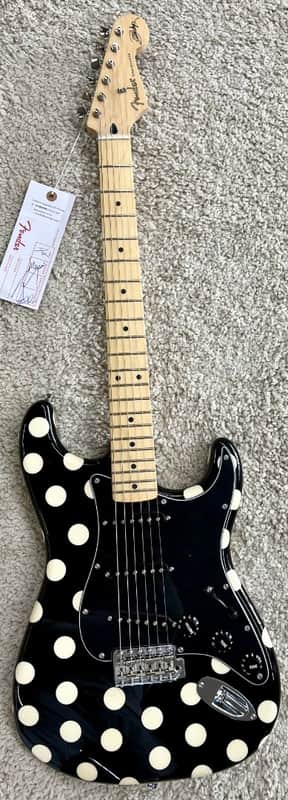 Mint Fender Buddy Signature Guy Polka Dot Stratocaster Electric Guitar with Gig Bag image 1