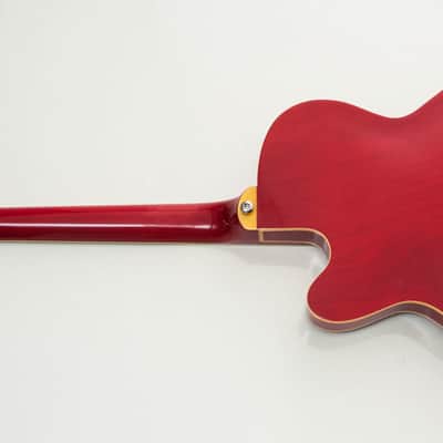 Italia Torino Bass Red Metal Flake,  Semi-Hollow,  made in Korea image 7
