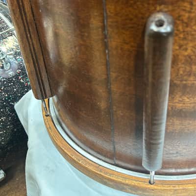 Ludwig 12" deep X 15" head Victory Marching Snare Drum (TL-2246) early 40's - Mahogany image 14