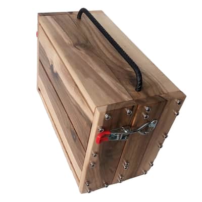 4U / 56hp LUNA Eurorack Case + LID • Walnut • Rails + Trheaded strips • Unpowered • Ready to ship image 9