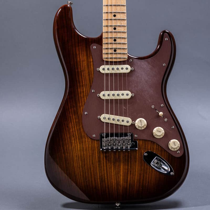 Fender Limited Edition Shedua Top Stratocaster 2017, Natural image 1