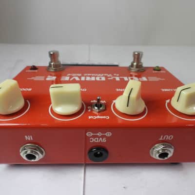 Fulltone Custom Shop Full Drive 2 Overdrive Effects Pedal Fiesta Red w/Box image 5