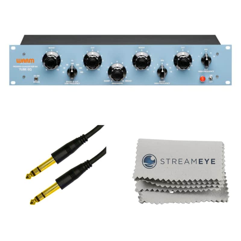 Warm Audio EQP-WA Pultec Tube Equalizer with Calrad 55-853G-6 and a Streameye Polishing Cloth image 1