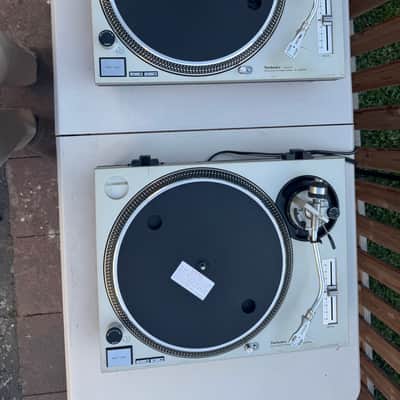 Pair of Technics SL-1200MK2-A Silver Direct Drive DJ Turntables in Good condition image 7